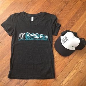 Picky bars vintage hat and shirt size small